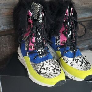 Cape Robbin Multicolor Lace-Up Boots